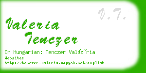 valeria tenczer business card